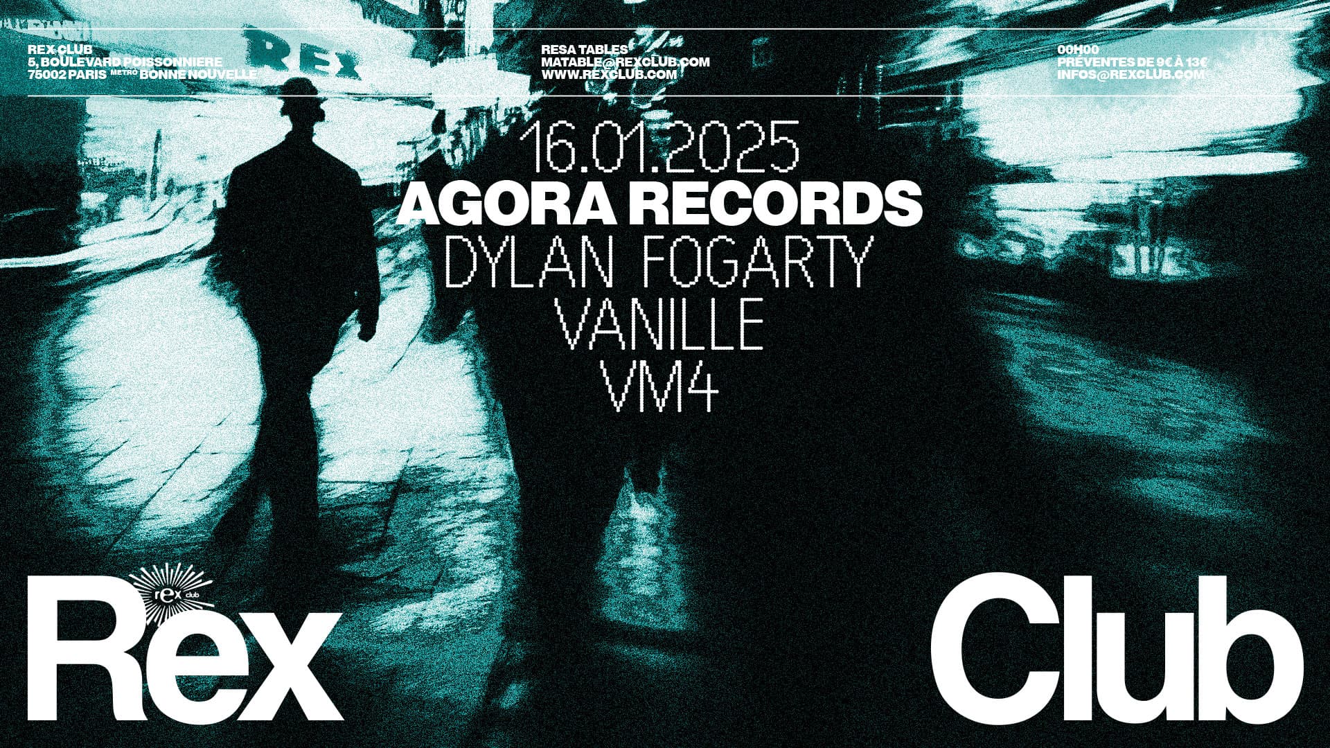 Agora Records: Dylan Fogarty, Vanille, Vm4 - poster