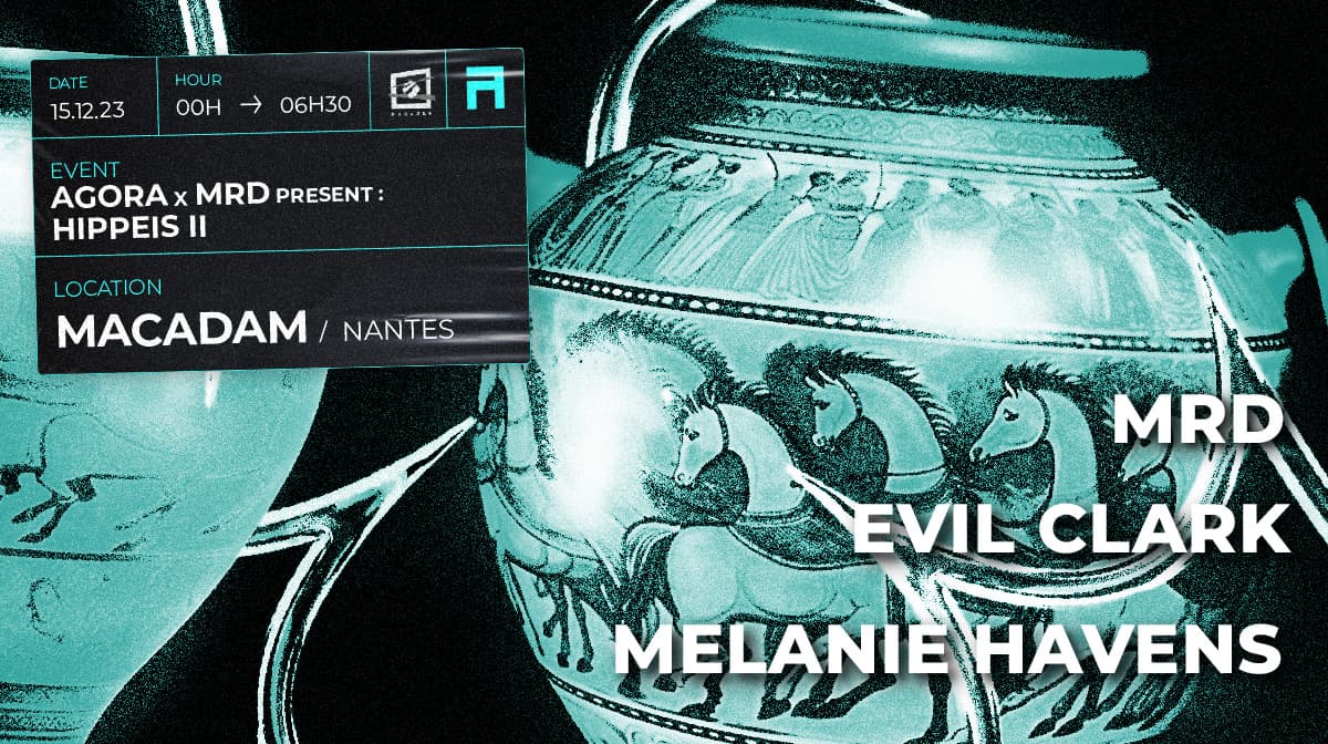 Affiche de Agora & MRD present: HIPPEIS II with MRD, Melanie Havens & Evil Clark