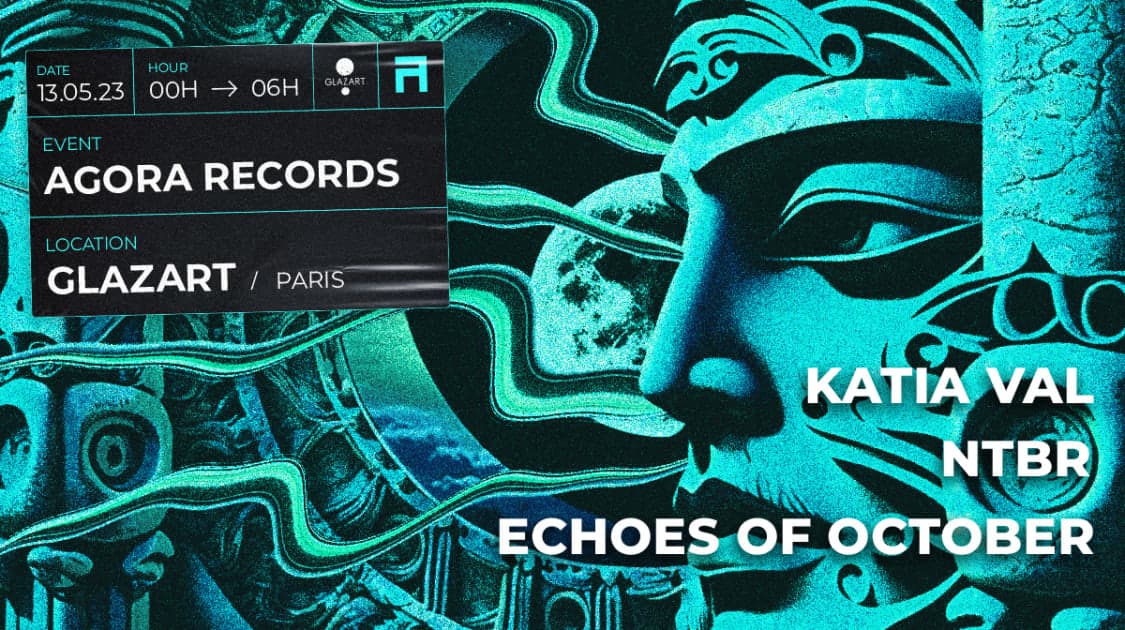 Agora Records: NTBR, Echoes Of October, Katia Val - poster